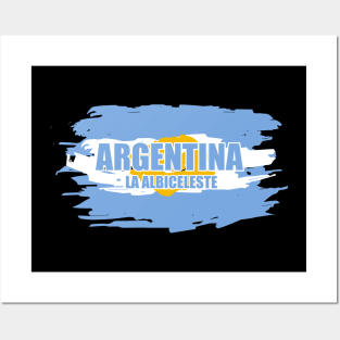 Argentina La Albiceleste Posters and Art